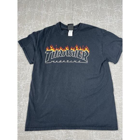 Thrasher Magazine Gilman Black Skater T-Shirt Size M - Picture 1 of 5
